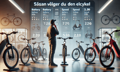 Sådan vælger du den rigtige elcykel